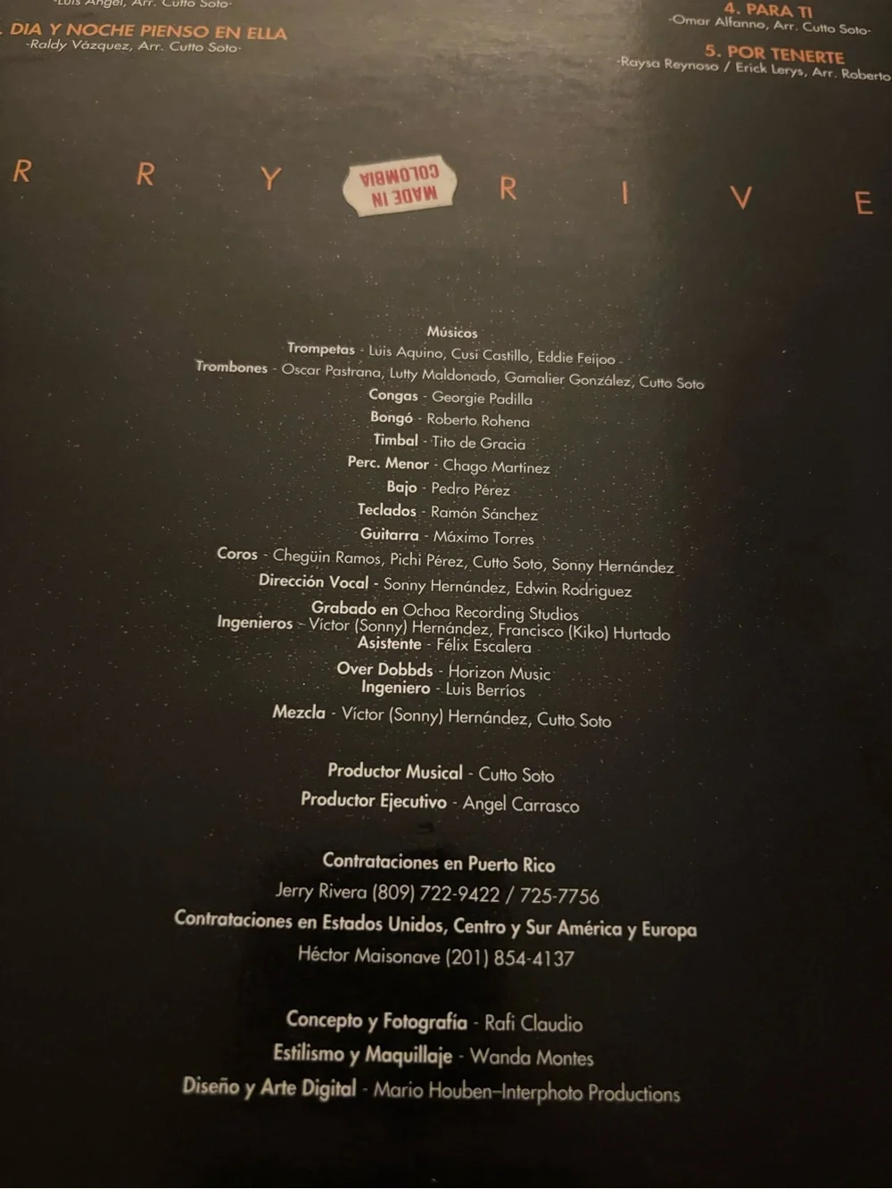 Jerry Rivera 'Cara de Niño' Vinyl Album 💿